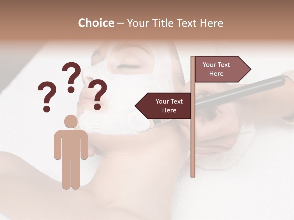 Applying Treatment Woman PowerPoint Template