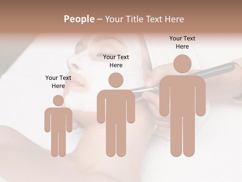 Applying Treatment Woman PowerPoint Template