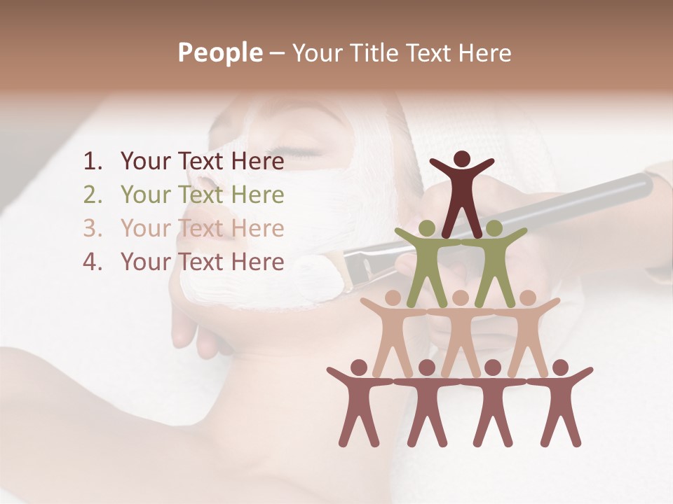 Applying Treatment Woman PowerPoint Template