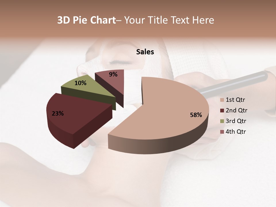 Applying Treatment Woman PowerPoint Template