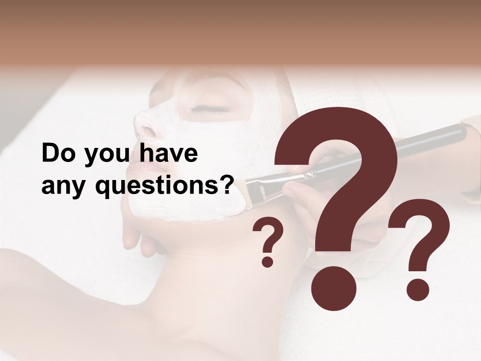 Applying Treatment Woman PowerPoint Template