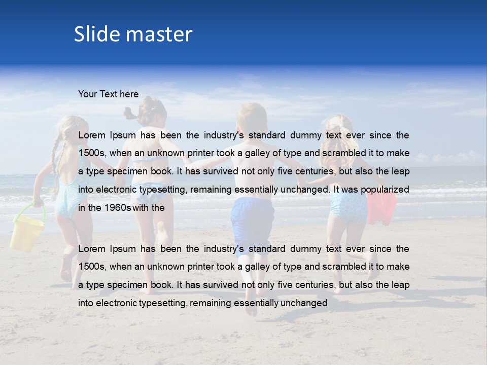 Enjoying Back To Camera Boy PowerPoint Template