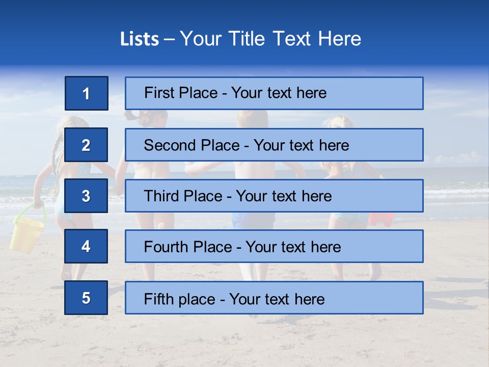 Enjoying Back To Camera Boy PowerPoint Template