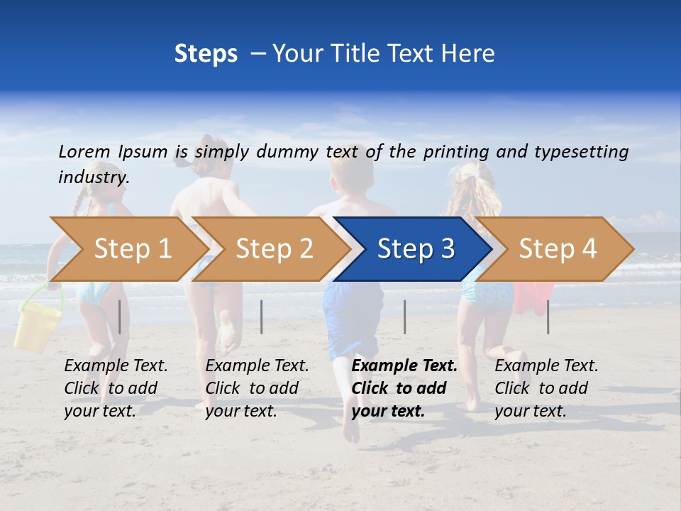 Enjoying Back To Camera Boy PowerPoint Template
