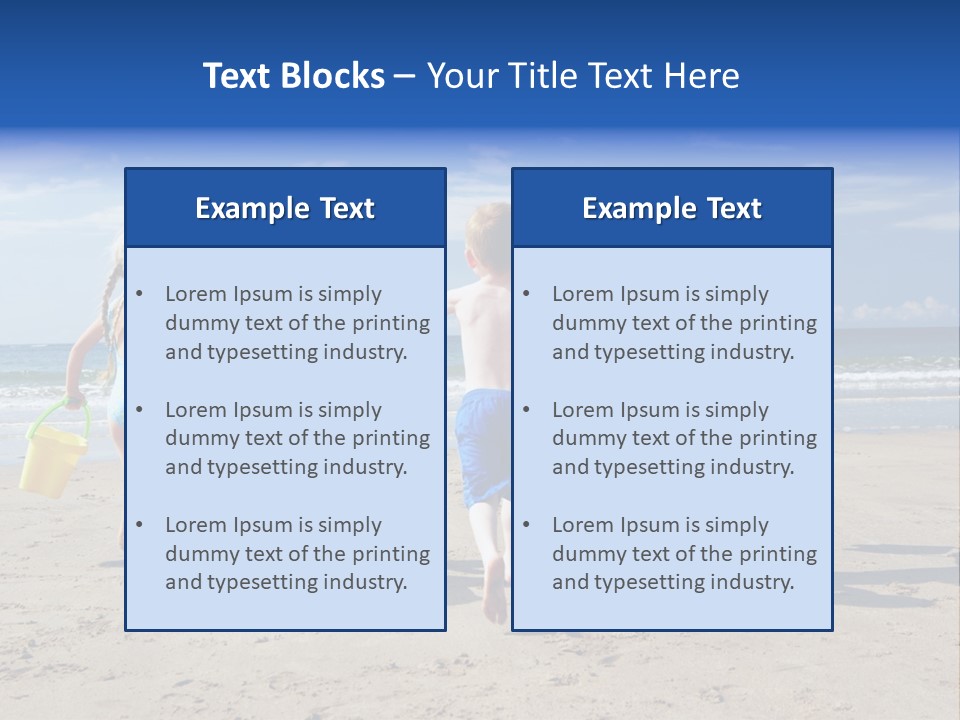 Enjoying Back To Camera Boy PowerPoint Template