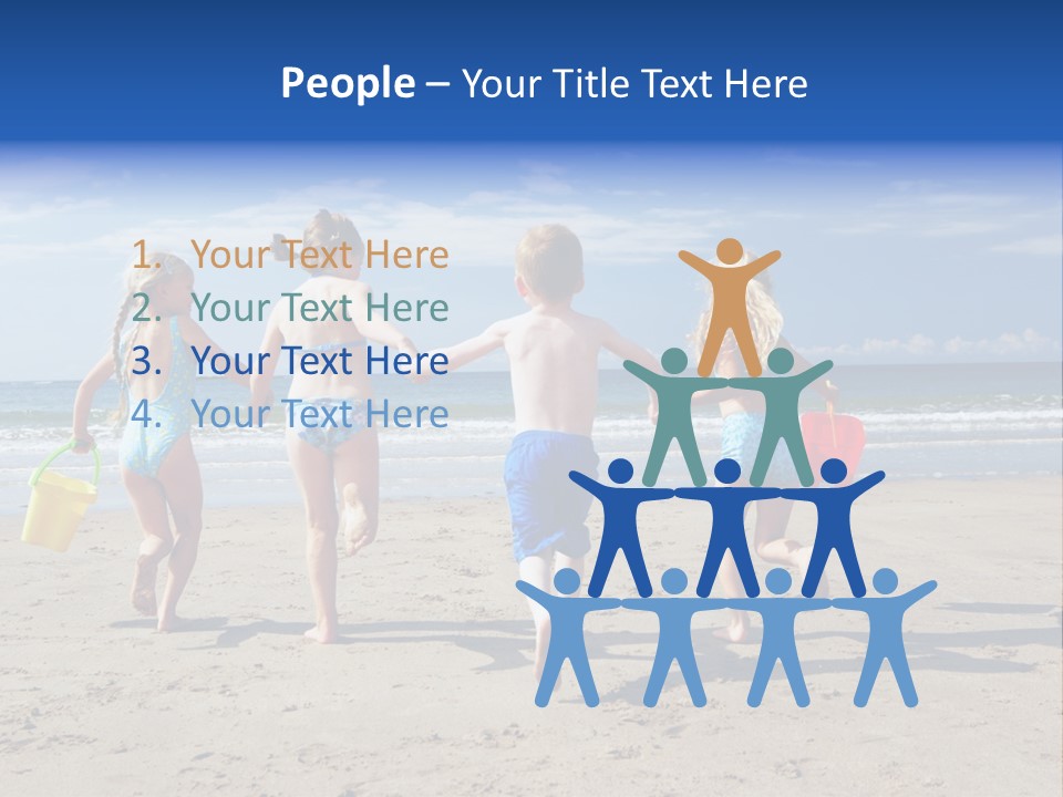 Enjoying Back To Camera Boy PowerPoint Template