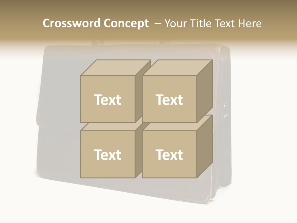 Packing Briefcase Antique PowerPoint Template
