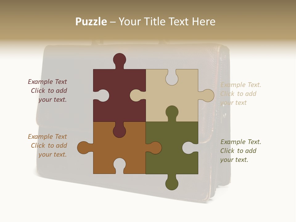 Packing Briefcase Antique PowerPoint Template