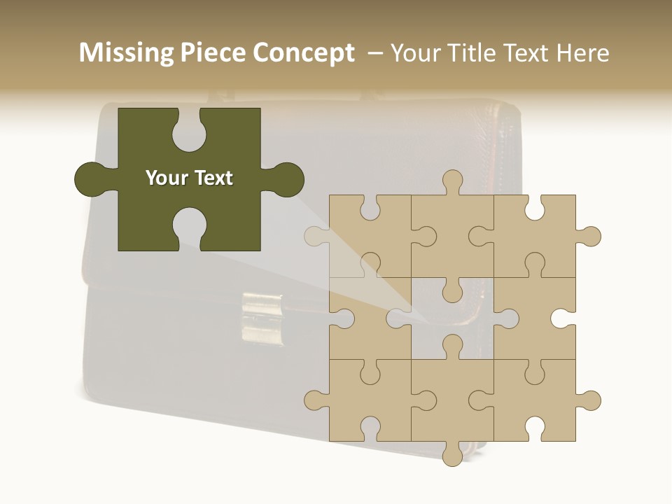 Packing Briefcase Antique PowerPoint Template