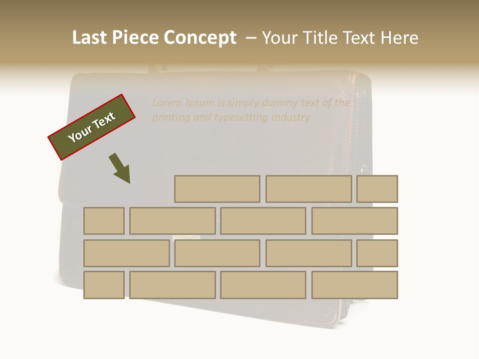 Packing Briefcase Antique PowerPoint Template