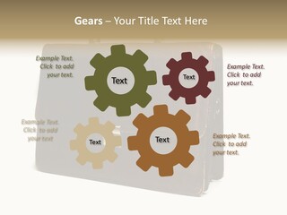 Packing Briefcase Antique PowerPoint Template