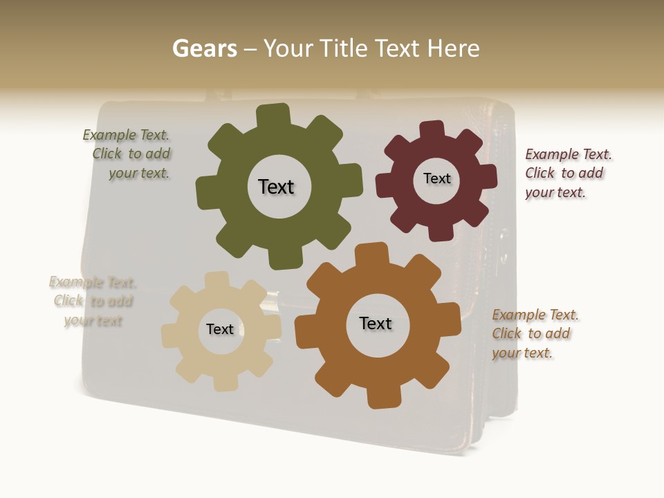 Packing Briefcase Antique PowerPoint Template