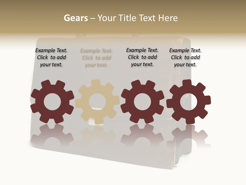 Packing Briefcase Antique PowerPoint Template