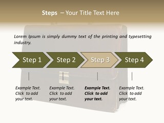 Packing Briefcase Antique PowerPoint Template