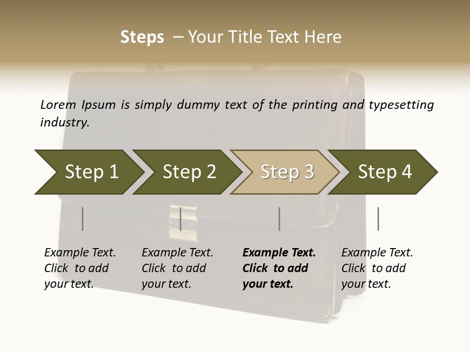 Packing Briefcase Antique PowerPoint Template