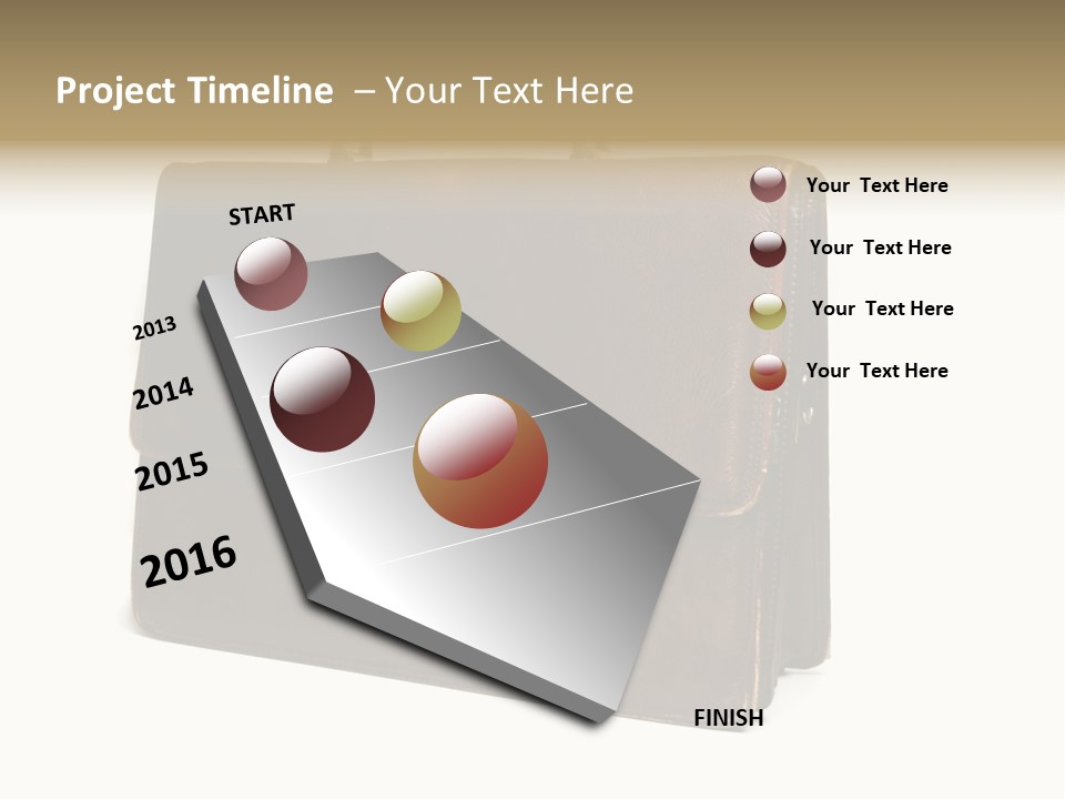 Packing Briefcase Antique PowerPoint Template