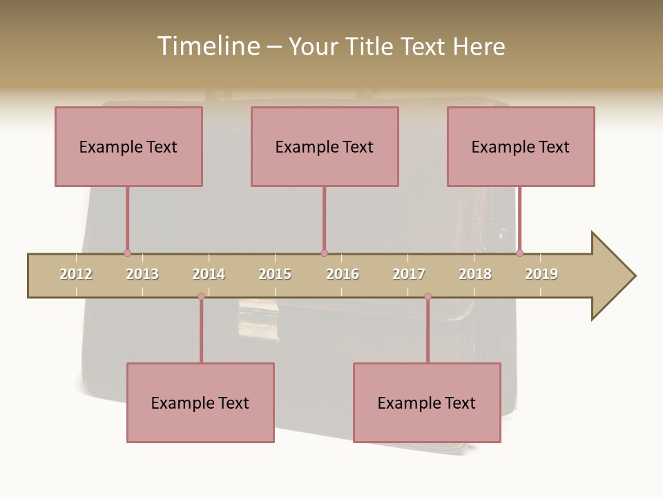 Packing Briefcase Antique PowerPoint Template