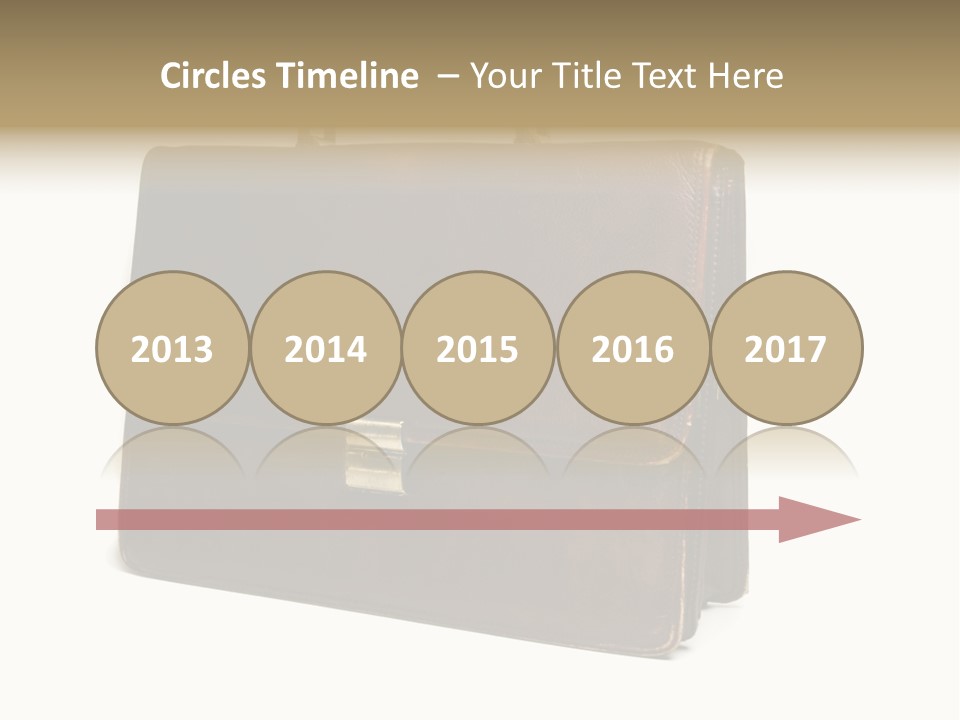 Packing Briefcase Antique PowerPoint Template