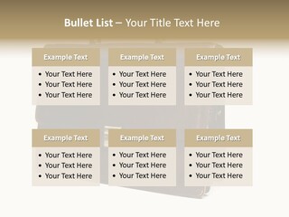 Packing Briefcase Antique PowerPoint Template