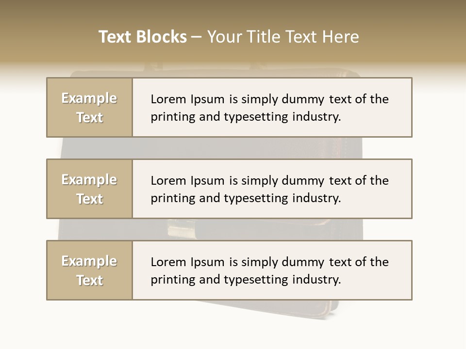 Packing Briefcase Antique PowerPoint Template
