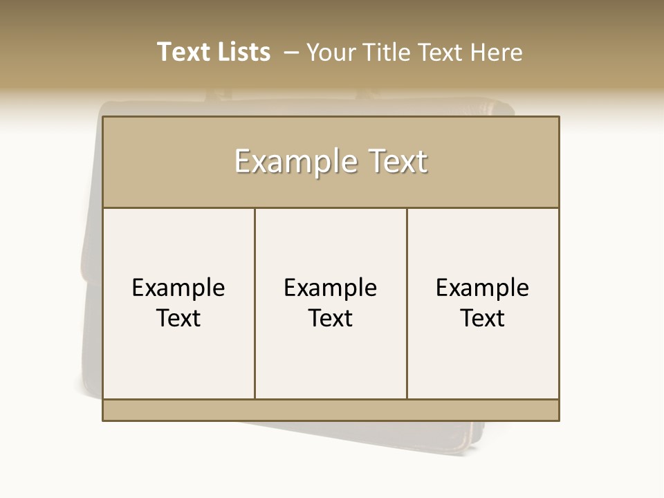 Packing Briefcase Antique PowerPoint Template