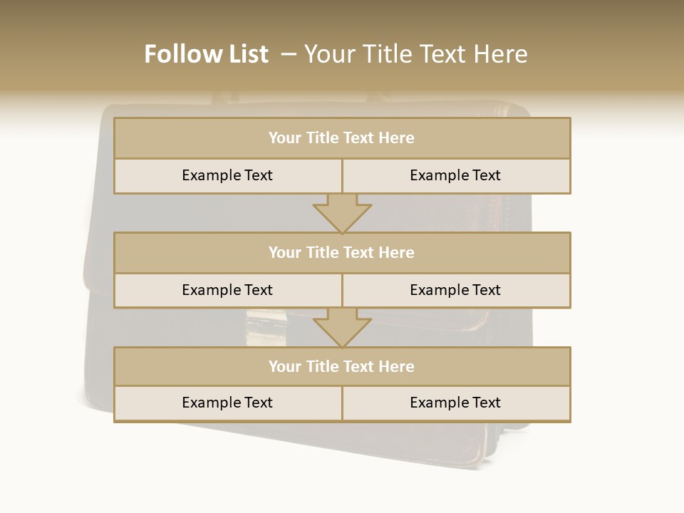 Packing Briefcase Antique PowerPoint Template