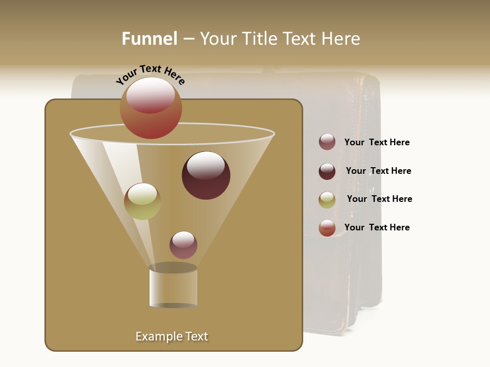 Packing Briefcase Antique PowerPoint Template