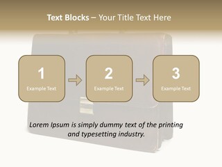 Packing Briefcase Antique PowerPoint Template