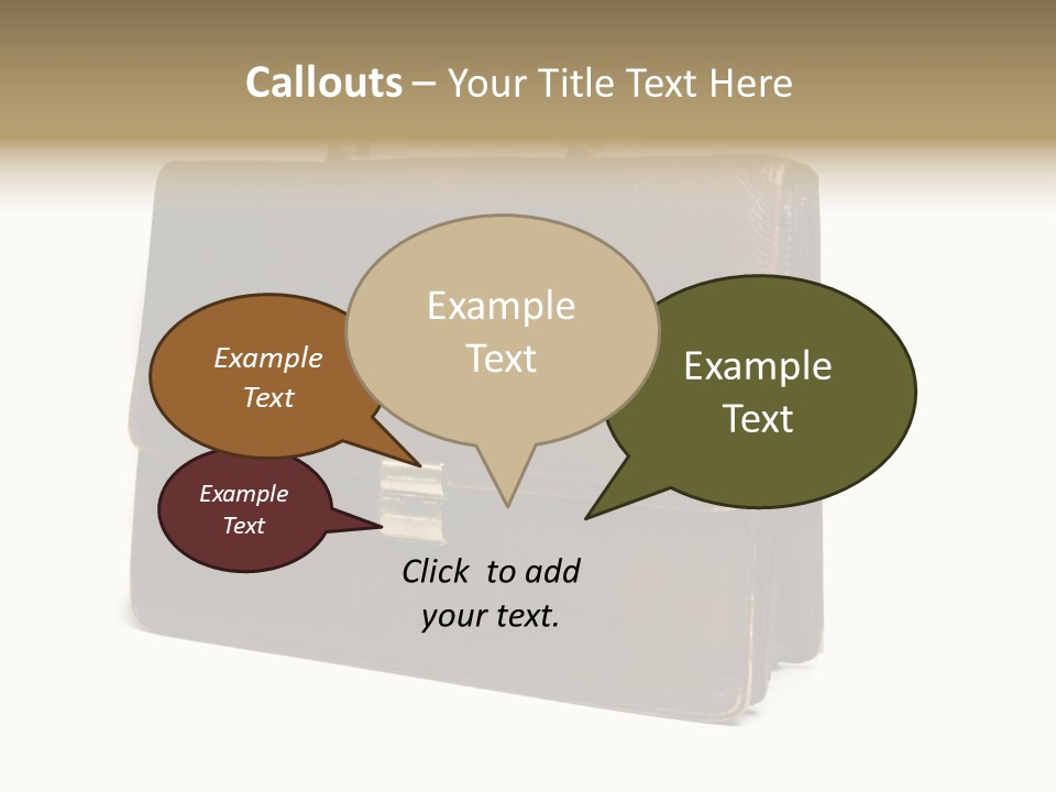 Packing Briefcase Antique PowerPoint Template