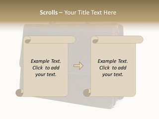 Packing Briefcase Antique PowerPoint Template