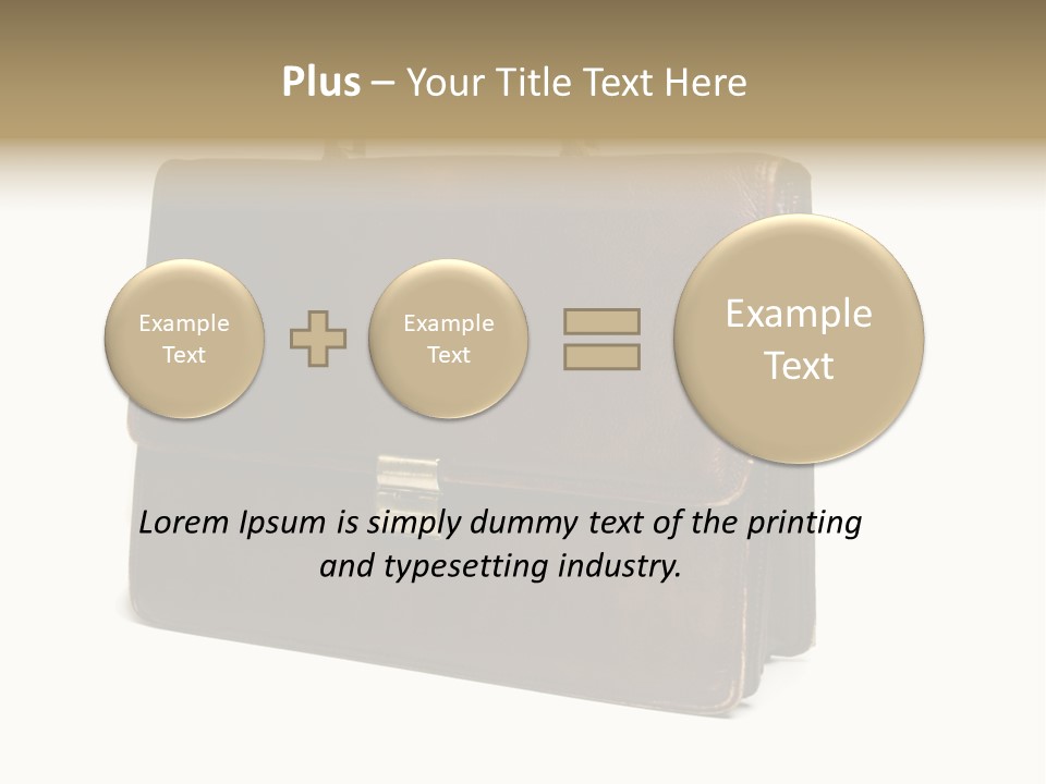 Packing Briefcase Antique PowerPoint Template
