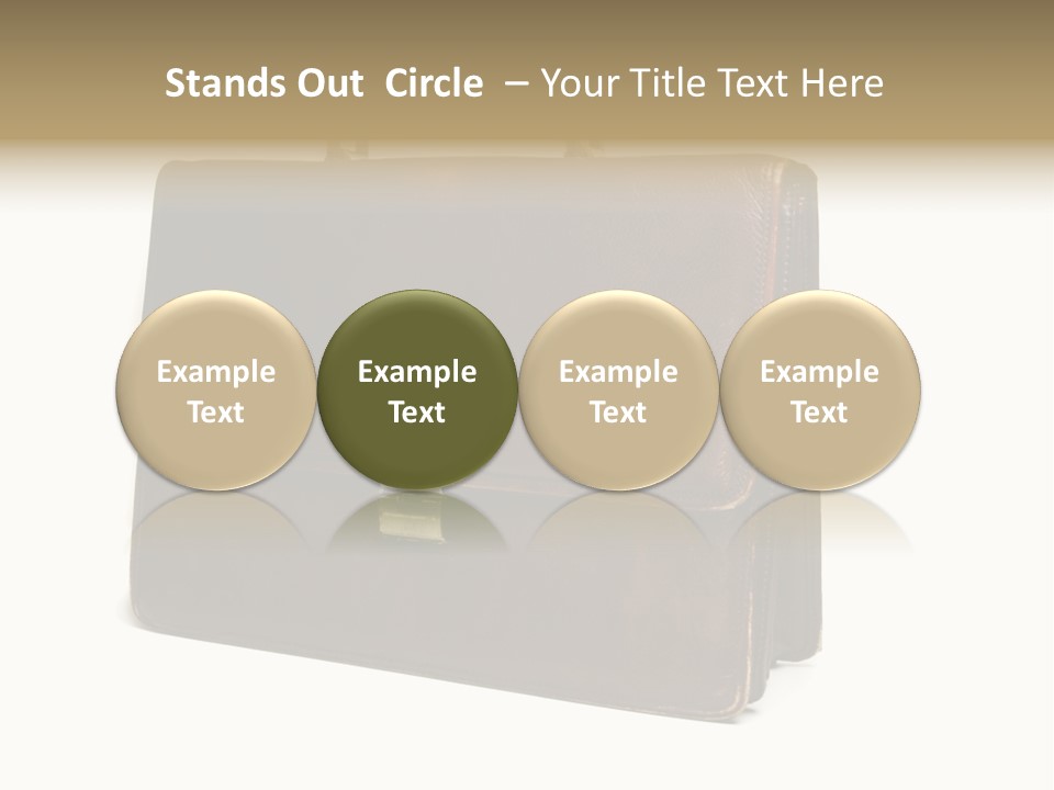 Packing Briefcase Antique PowerPoint Template