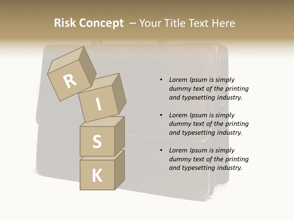 Packing Briefcase Antique PowerPoint Template