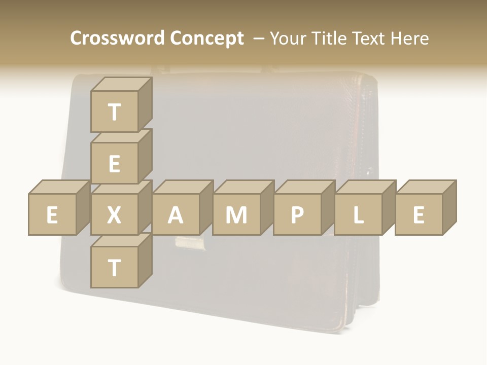 Packing Briefcase Antique PowerPoint Template