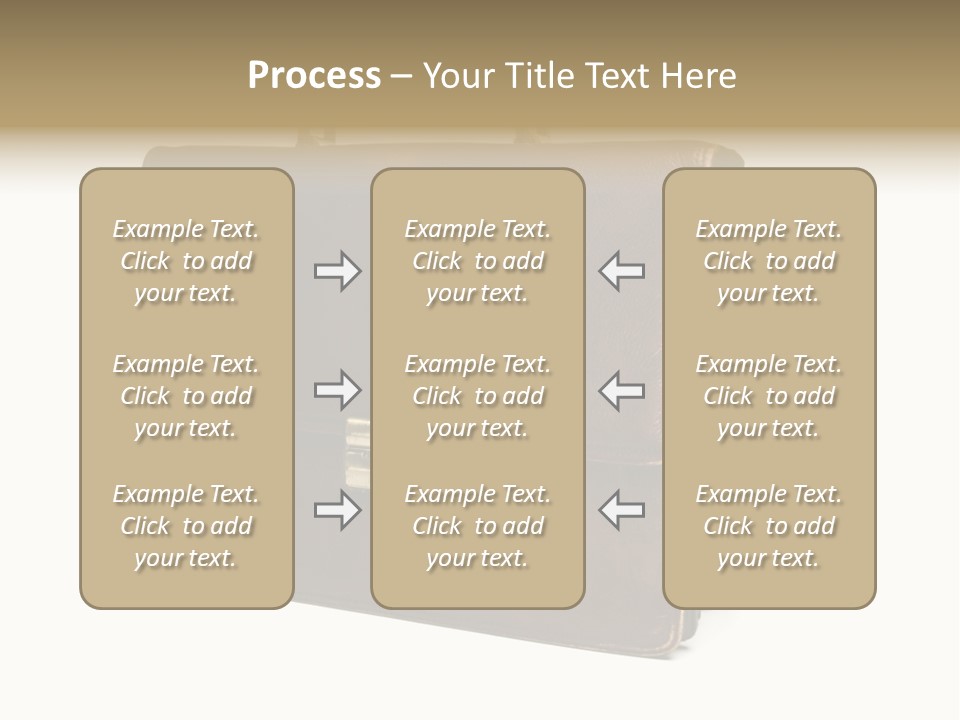 Packing Briefcase Antique PowerPoint Template
