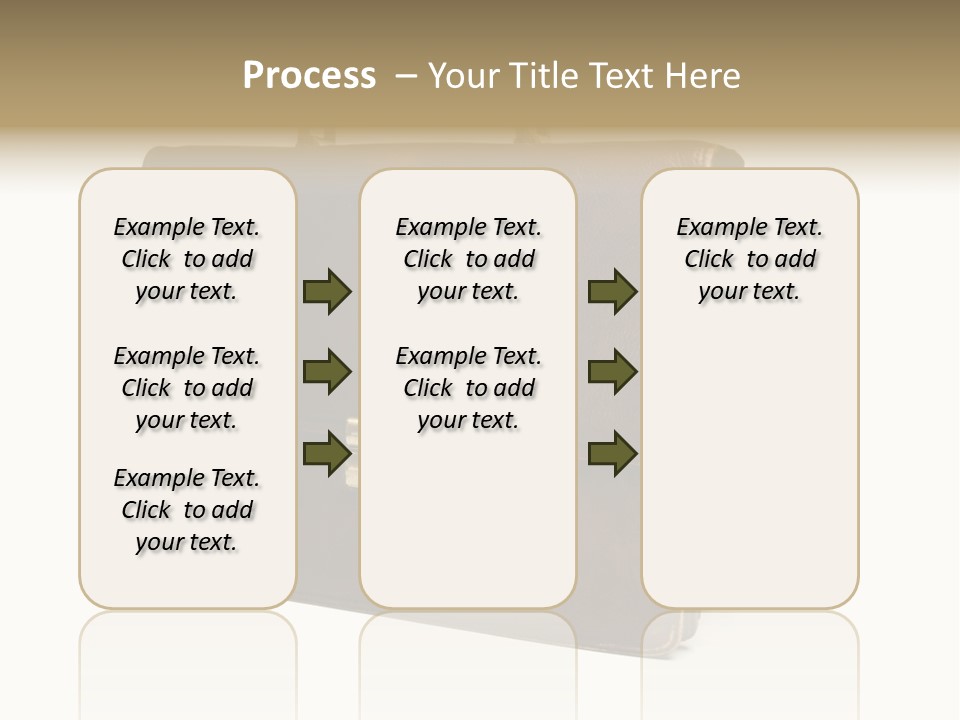 Packing Briefcase Antique PowerPoint Template