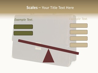 Packing Briefcase Antique PowerPoint Template