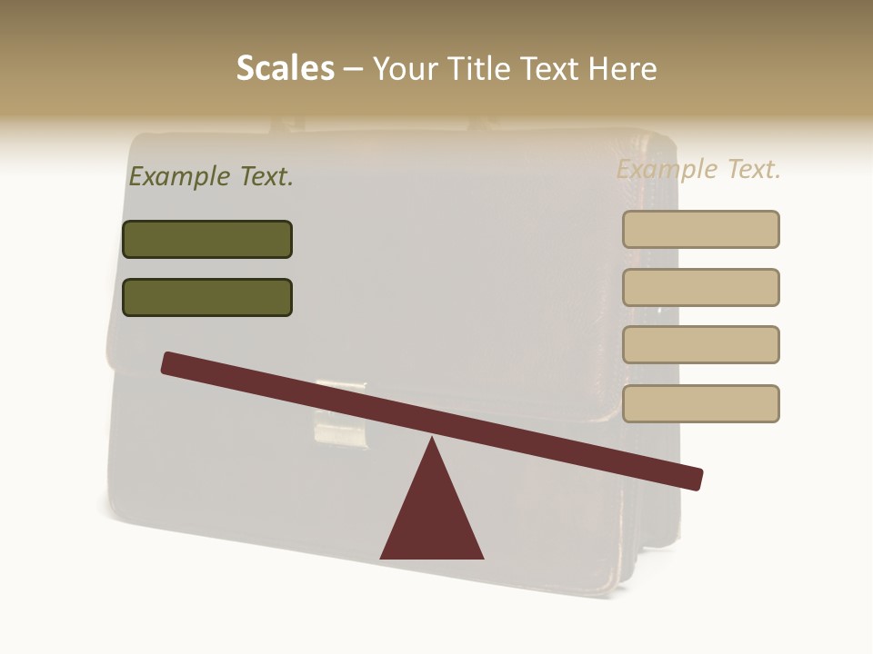 Packing Briefcase Antique PowerPoint Template