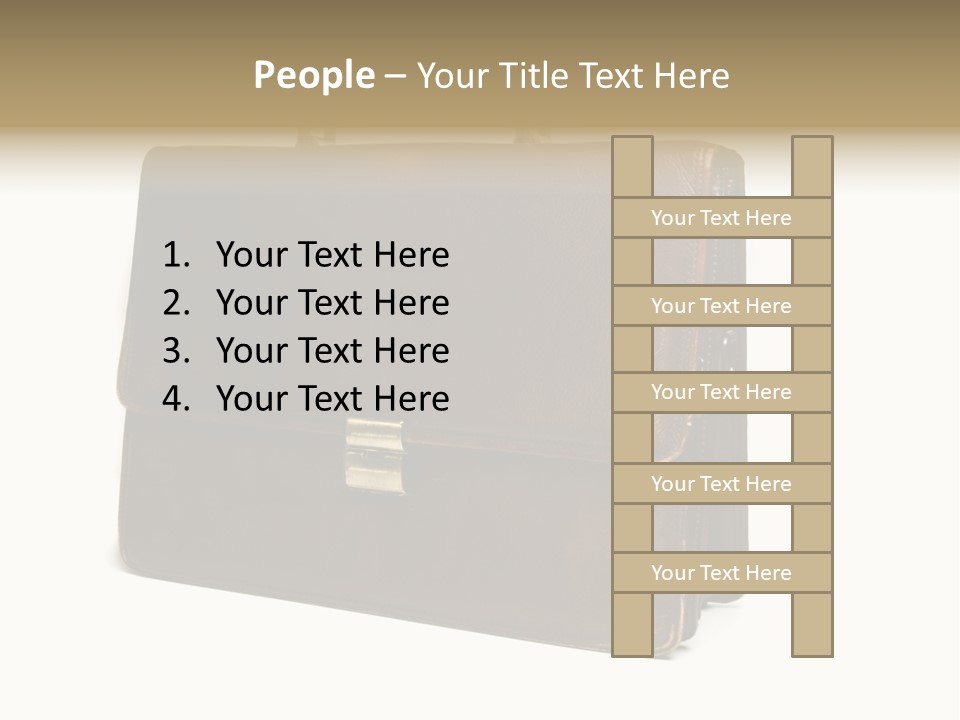 Packing Briefcase Antique PowerPoint Template