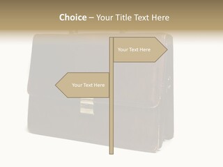 Packing Briefcase Antique PowerPoint Template
