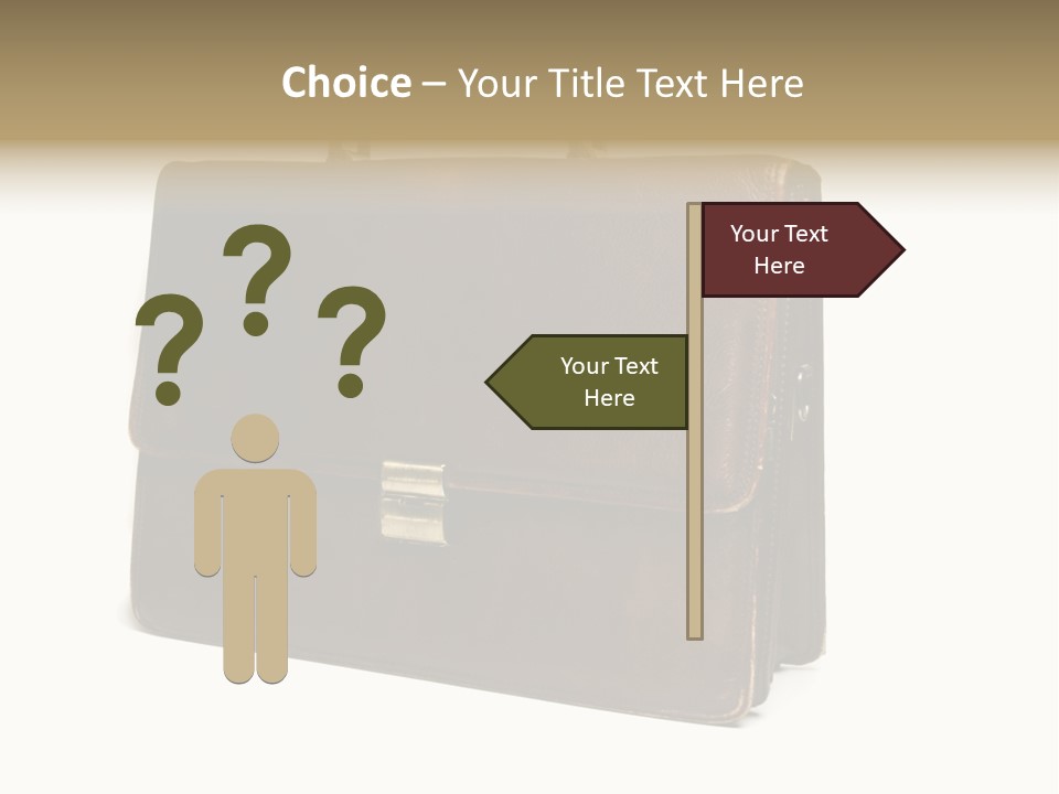 Packing Briefcase Antique PowerPoint Template