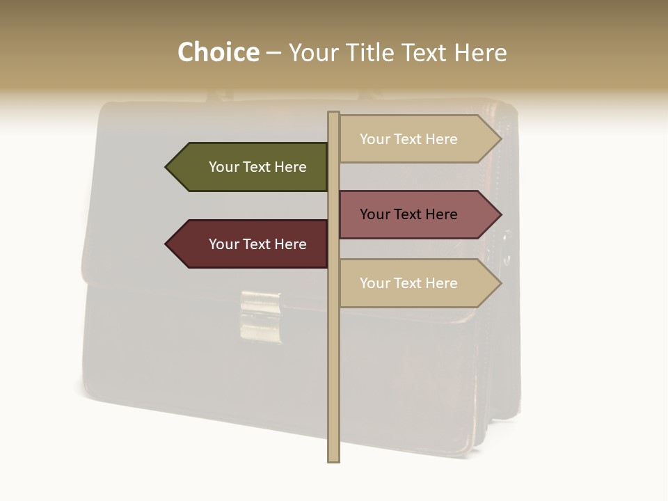 Packing Briefcase Antique PowerPoint Template