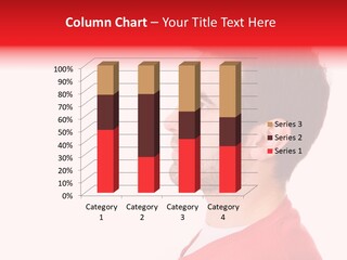 A Man In A Red Shirt Is Looking Away From The Camera PowerPoint Template