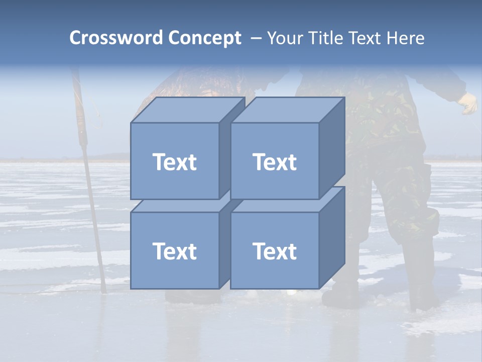 Success Fisherman Ladle PowerPoint Template
