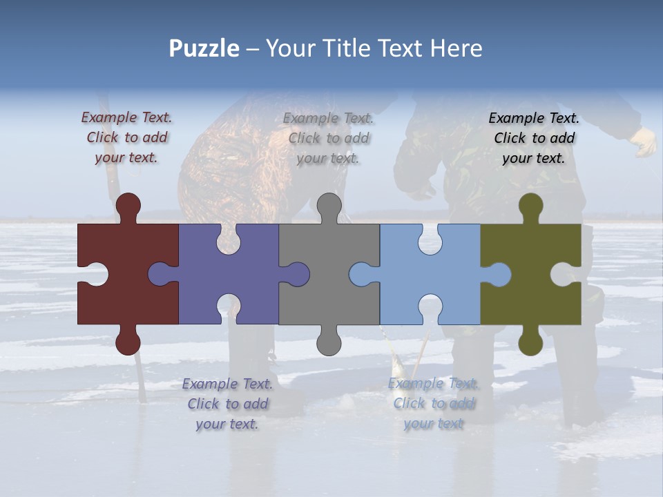 Success Fisherman Ladle PowerPoint Template