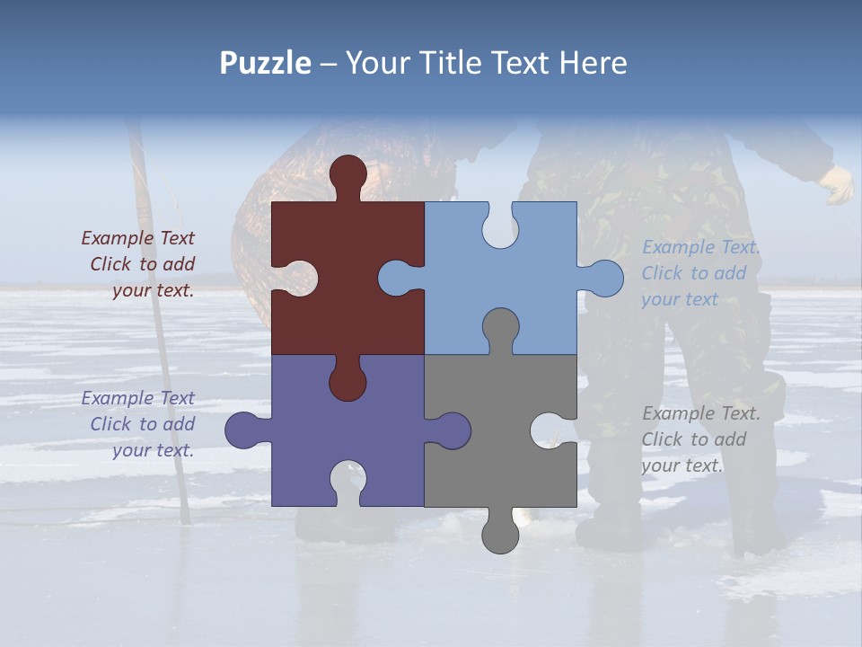 Success Fisherman Ladle PowerPoint Template