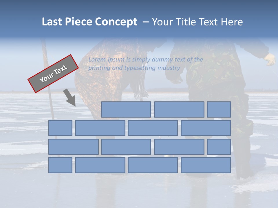 Success Fisherman Ladle PowerPoint Template