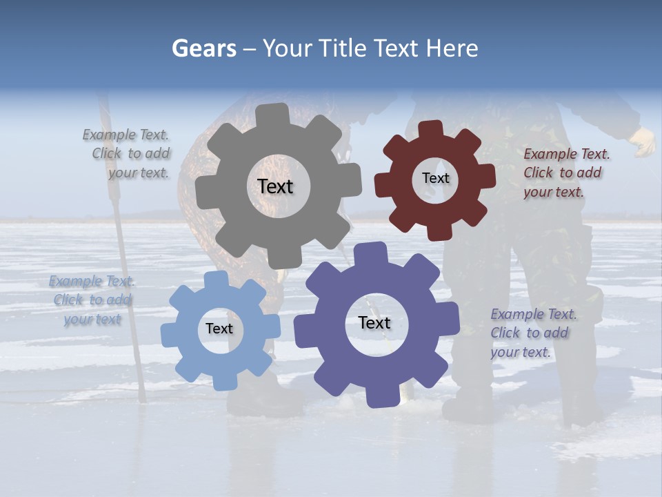 Success Fisherman Ladle PowerPoint Template