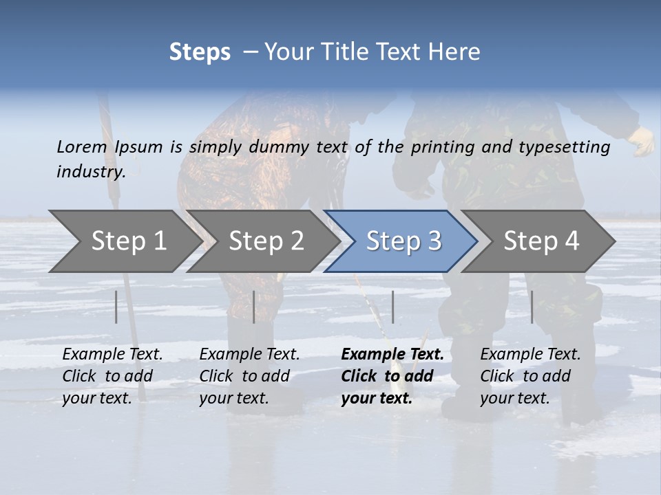 Success Fisherman Ladle PowerPoint Template