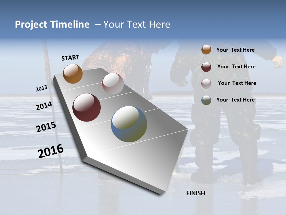 Success Fisherman Ladle PowerPoint Template
